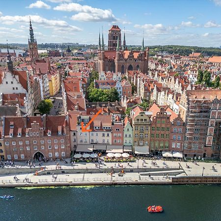 Stylowy Apartament W Sercu Starowki Z Widokiem Na Motlawe Gdaňsk Exteriér fotografie