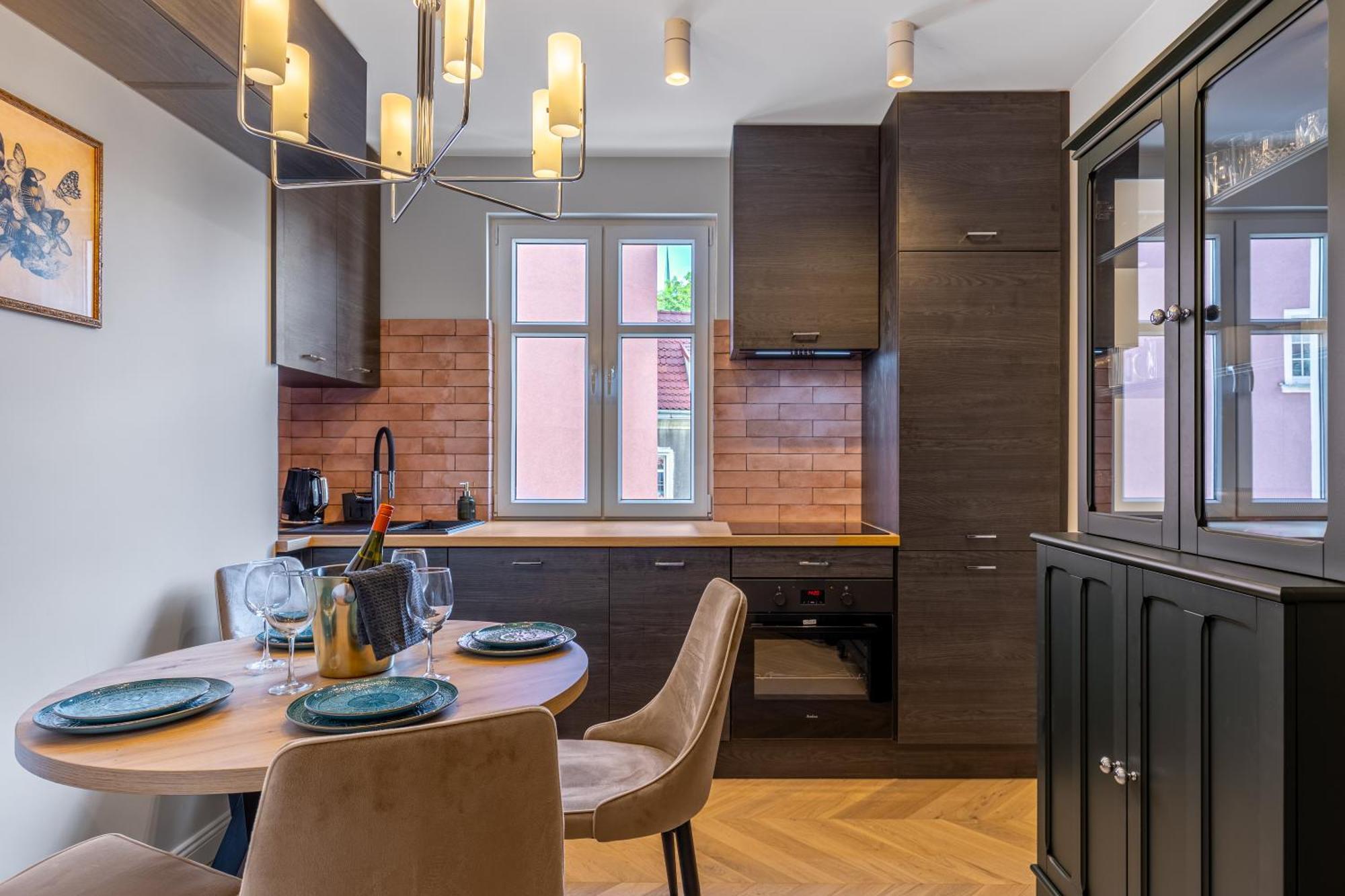 Stylowy Apartament W Sercu Starowki Z Widokiem Na Motlawe Gdaňsk Exteriér fotografie