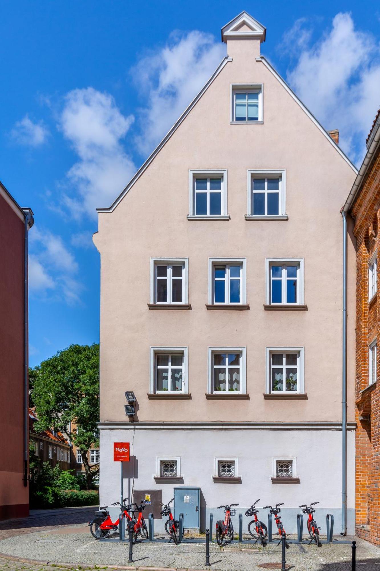 Stylowy Apartament W Sercu Starowki Z Widokiem Na Motlawe Gdaňsk Exteriér fotografie