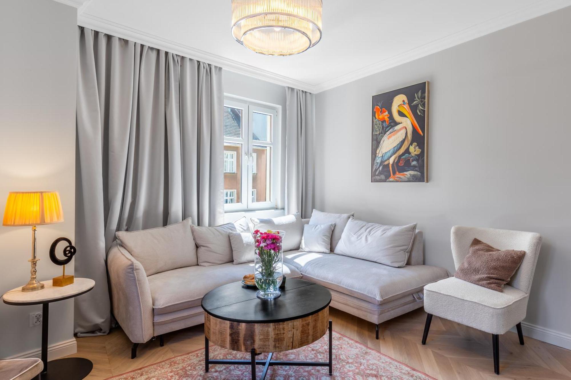 Stylowy Apartament W Sercu Starowki Z Widokiem Na Motlawe Gdaňsk Exteriér fotografie